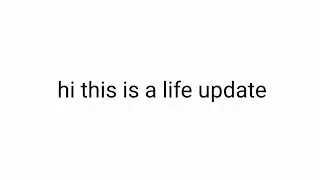 Quick life and channel update:/