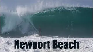 MASSIVE WAVES, CRAZY CROWDS and PRO SURFERS TAKE ON NEWPORT BEACH | RAW