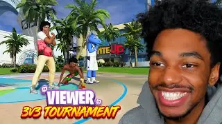 I hosted a PARK 3v3 Tournament with my TWITCH VIEWERS! (NBA 2K24)