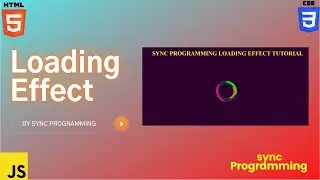 Creating loading effect Using HTML CSS .......