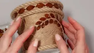 DIY😍This planter will decorate any interior 🌹 Only jute and a plastic bottle
