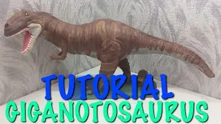 Видео лепка динозавор Гигантазавор  Stop Motion Gigantosaurus