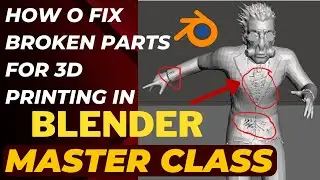 Blender Tutorial: How to Fix Mesh for 3D Printing || repair STL file