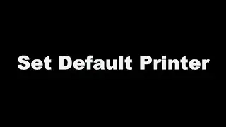Set Default Printer