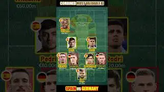 Spain vs Germany Combined XI EURO 2024 #euro2024 #football #soccer