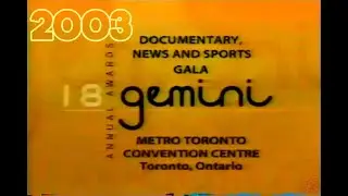 Gemini Awards 2003 Documentary, News, and Sports Gala Full Show