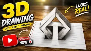 Mind-Blowing 3D Illusion Drawing That Pops Out of the Paper!