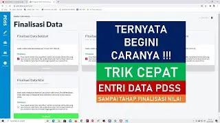 Cara Cepat Entri Siswa Eligible dan Entri Nilai Menggunakan Fasilitas Import Data sampai Finalisasi