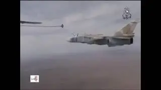 Algerian Su-24MK refueling training with an Il-78