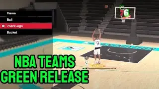 How to get nba teams green release logo in NBA 2k24