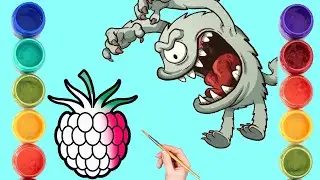 bolalar uchun malina chizish | draw raspberries for children | рисуем малину детям
