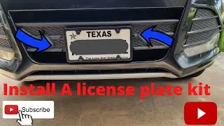 How to Install a License Plate Frame Kit