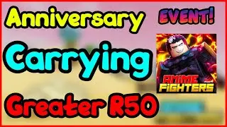 (Anime Fighters!) Greater Room 50! Carries! | 3x Yen/Damage! | LIVE! Roblox