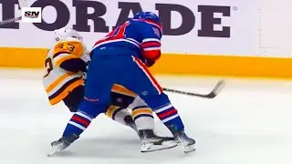 Evander Kane HARD Hit on Jansen Harkins (FULL CLIP) Penguins vs Oilers | NHL Highlights