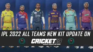 IPL 2022 jersey & squad update in Cricket 19 | How to update IPL 2022 squad in Cricket  19