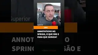 Annotations no Spring o que são e para que servem?