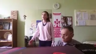 Українська народна пісня "На бабурці, на місточку". Романчук Анжела