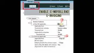 enable E-way Bill in tally prime#tallytutorial#tallyprime