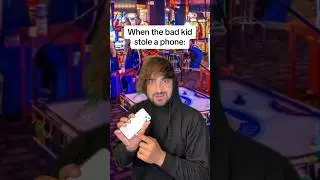 When the bad kid stole a phone 😮 #comedy #shorts