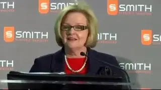 US Senator Claire McCaskill announcing DOE funding of Smith Electric Vehicles