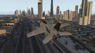 X-Plane 11 - Dubai VFR Tour with Colimata F/A-18F