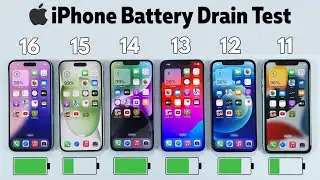 From iPhone 11 to 16 - Which Has the Best Battery? 🔋 iOS 18.1