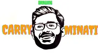 Drawing  youtuber @CarryMinati 😎💥 #drawing #carryminatidrawing #carryminati #artist