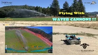 NewBeeDrone Infinity 200 6s Race Quad Vs Water Cannon