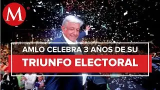 Con bandera de México en mano: así fue el día que AMLO ganó las elecciones presidenciales