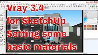 Exterior rendering with Vray 3.4 for SketchUp 2017: Setting basic materials | 