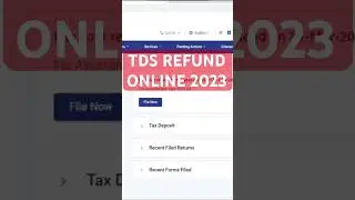TDS Refund Return Online 2023-24 || TDS Return Filing Online 2023 || Income Tax Refund 2023-24 