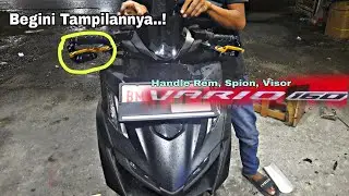 LATEST VARIO 160 2022 | Replace the Mirrors, Brake Handles and Install the Visor