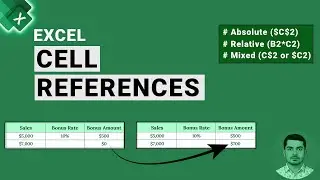 Absolute References in Excel : Fix Formula When Dragging