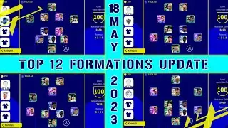 TOP 12 DEFAULT FORMASI TERBARU UPDATE 18 MEI 2023 EFOOTBALL 2023 MOBILE