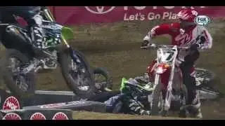Nicholas Wey Crash AMA Supercross 2014 St Louis
