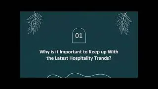 Latest Trends in Hospitality and Tourism Industry