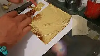 Hoja de oro, principios básicos. Cómo trabajar hoja de oro y realizar bruñido tradicional.