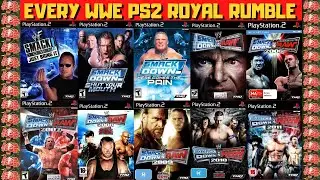 WWE SmackDown ALL PS2 Royal Rumbles 🦀 Shut Your Mouth - Here Comes the Pain - SmackDown Vs Raw