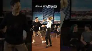 Improvised dance competition… they made them dance to Macarena 😂 ⚡️