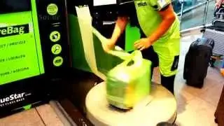 Foil Wrapping Machine for Bags at Airports