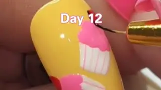 Day 12 Easy nailart tutorial #viral #trending #nailtutorial #nailart #hack #diy #easynailart