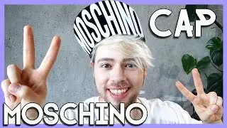 RARE MOSCHINO Jeremy Scott cap with XL visor