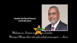 Ust Hafidh ATOA CHOZI KIFO CHA MAALIM SEIF   ZANZIBARI SIX TV YA FIKA