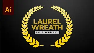 Laurel Wreath Vector Design in Adobe Illustrator