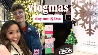 going to an xmas party | opening advent calendars & a black friday haul