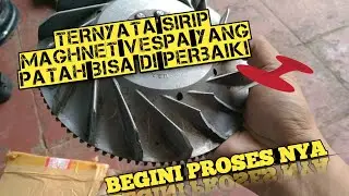cara memperbaiki sirip kipas maghnet vespa yang patah atau rompal🔥🔥