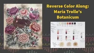 EXCITING NEW Reverse Color Along for Maria Trolle's Botanicum