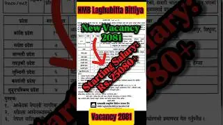 Job #Vacancy in NMB #Laghubitta Bittiya Sanstha Ltd 2081 || New job Vacancy in Nepal 2024