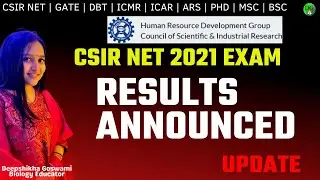 UPDATE || CSIR NET 2021 RESULTS OUT  || CONGRATULATIONS || DEEPSHIKHA GOSWAMI