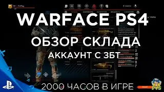 ОБЗОР СКЛАДА | АККАУНТ С ЗБТ (2000 ЧАСОВ В ИГРЕ) | WARFACE PS4 (ВАРФЕЙС КОНСОЛЬ)